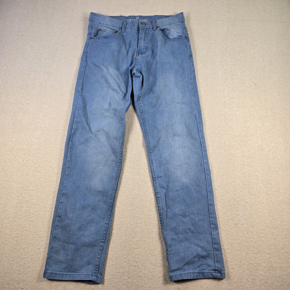 Steve's Jeans Womens Size 16 Light Wash Stretch Denim Straight Leg Jeans